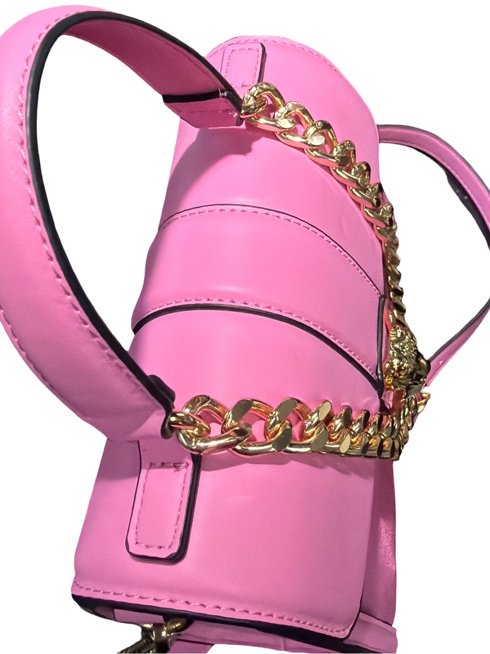 ALDO NWT Stunning Pink Chain-Accent Top Handle Concert See Through Bag ( P261) - Picture 5 of 10